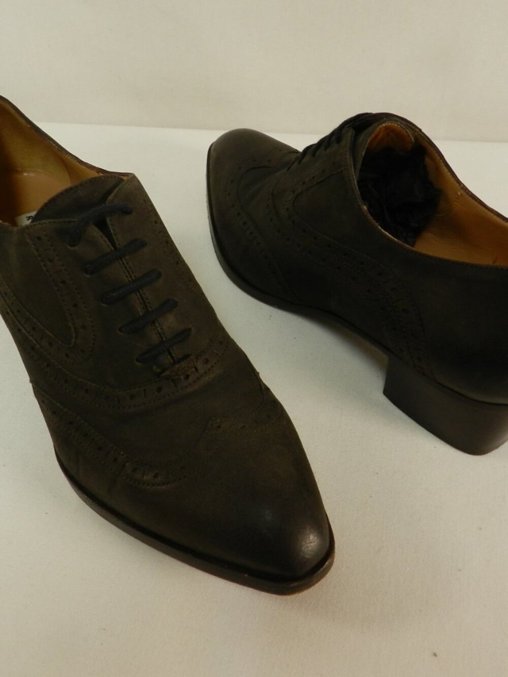 Fratelli Rossetti Leather Wingtip brown oxfords lace Italy Pumps Size Sz 37 US 7